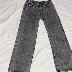 Mid Rise Black Denim Jeans